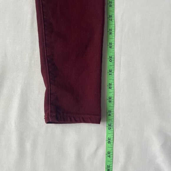 Aeropostale Womens 000 Burgundy‎ High Waisted Jegging - Picture 5 of 11